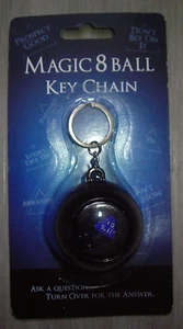 magic 8 Ball Keychain Creative Key Chain ask questions get answers new on card - Picture 1 of 1