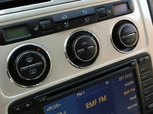For VW Touran 2003-2010 Polished Aluminum Heater dash panel Surrounds Rings 3pcs - Picture 1 of 7