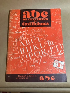 ABC of Lettering By Carl Holmes #34 Calligraphy Book Learning Vintage - Picture 1 of 5