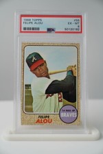 VINTAGE 1968 TOPPS CARD #55 FELIPE ALOU PSA 6 EX-MT