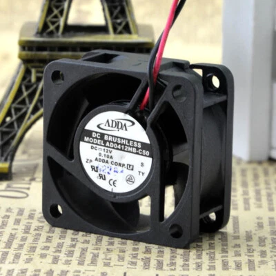 ADDA AD0412HB-C50 Cooling Fan DC 12V 0.10A 2Pin Cooler Silent Case 40x40x20mm - Image 1 of 4