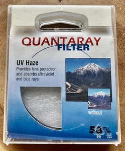 Quantaray UV Haze 58 mm Filter, Brand New, Factory Sealed! Fast Free Shipping!! - Picture 1 of 12