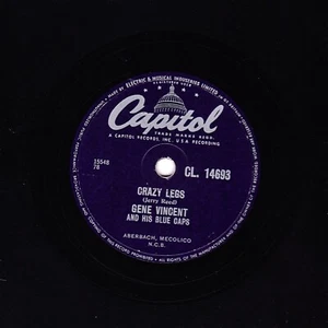 HARD TO FIND GENE VINCENT 78 CRAZY LEGS / IMPORTANT WORDS UK CAPITOL CL 14693 E- - Picture 1 of 2