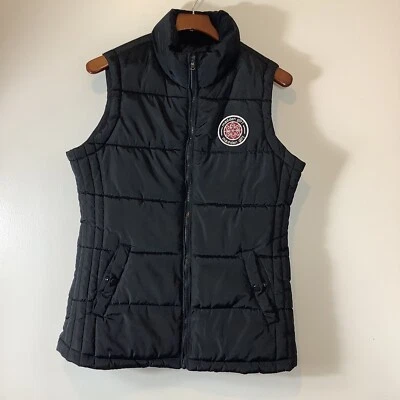 Chaleco acolchado Steve Madden para niñas al aire libre sin mangas negro para mujer talla mediana usado en excelente estado Foto 1 de 4