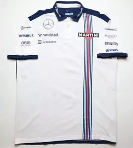 WILLIAMS MARTINI RACING 2012 HACKETT RACING F1 POLO SHIRT JERSEY VINTAGE MEN 2XL - Picture 1 of 14