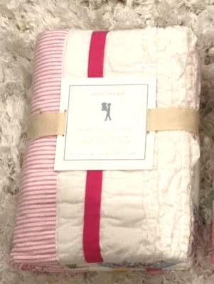NUEVO Pottery Barn Niños Rosa CORAZONES EURO ACOLCHADO FARSA - REGALO DE VACACIONES Foto 1 de 2