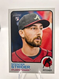 Spencer Strider 2022 Topps Heritage Rookie Atlanta Braves #521 JC - Imagen 1 de 2