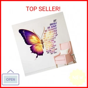 Large Colorful Inspirational Wall Decals Quotes Vinyl Butterfly Wall Art Sticker - Picture 1 of 2