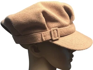 Four Buttons Cabby Hat Brown Outerwear Ladies - Picture 1 of 3