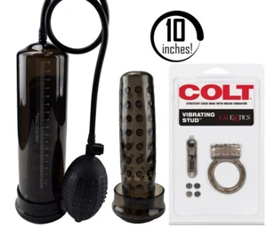 MyXToy® 10" Zoll Premium männliche Verbesserung XL Penispumpe mit vibrierendem Penisring - Bild 1 von 13