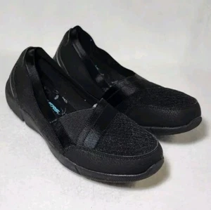 SKECHERS Be-Lux Daylights Women's Black Slip-On Comfort Stretch Size 9 - Picture 1 of 15