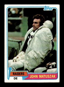 1981 Topps Football #255 John Matuszak  Oakland Raiders