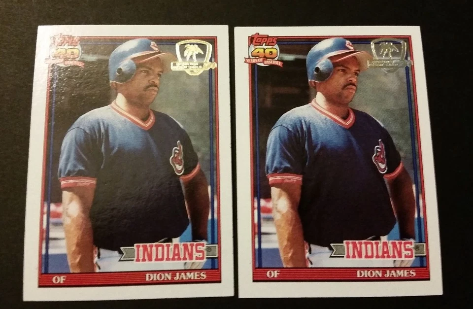 Dion James Indians Brewers 1991 Topps Desert Shield #117 Authentic MY15 - Image 1 of 2