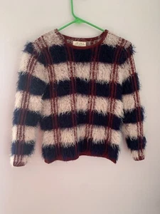 Zara Girl Winter Collection Fuzzy Blanket Plaid Tunic 9-10 Warm Comfy - Picture 1 of 13