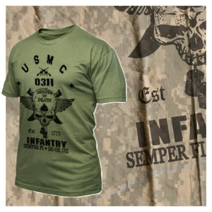 Infantry T-Shirt Grunt War Veteran Size Small to 2XL Cotton new Tee  - Picture 1 of 1