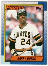 1990 Topps Barry Bonds Rookie Card #220 Pittsburgh Pirates RC NM