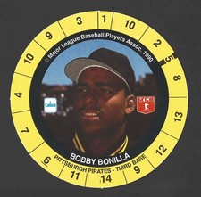 1990 Cadaco Discs #NNO BOBBY BONILLA Raw - Pittsburgh Pirates - AFGS