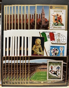 30x Football / Mexico Cup  - Manama - Ajman   - stamps - CTO - CB4 - Picture 1 of 1
