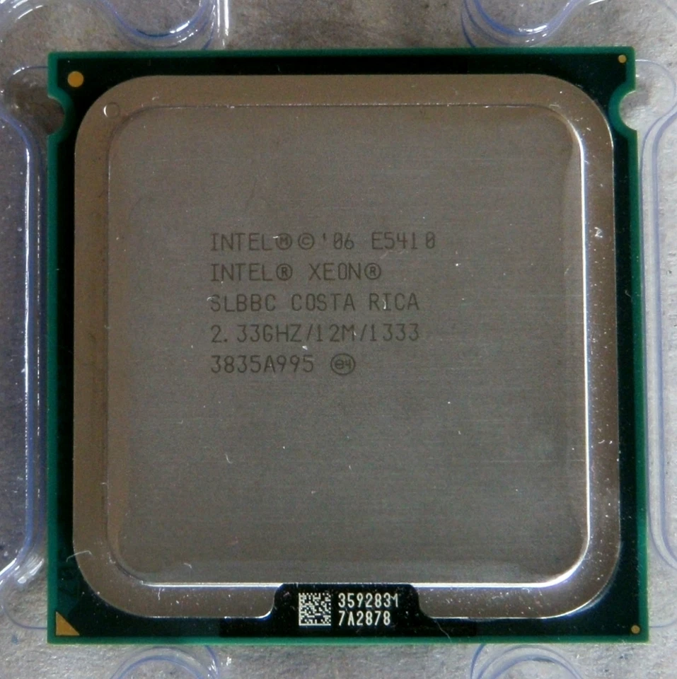 INTEL XEON PROCESSOR QUAD CORE E5410 CPU, 2.33 GHz, 1333 MHz FSB, SLBBC - Immagine 1 di 1