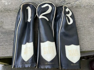 VTG. Ben Hogan Woods Golf Club Head Covers BLack & White #123 OHIO State USA - Picture 1 of 8
