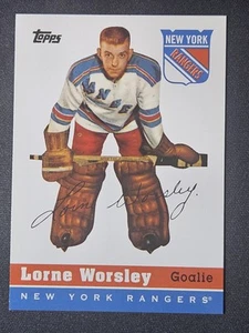 01-02 Topps Archives Gump Worsley Rookie Reprint 🚨🚨🚨 New York Rangers - Picture 1 of 2