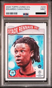 2020 Topps Living Set UCL #240 / Eduardo Camavinga - Stade Rennes / PSA 9 - MINT - Bild 1 von 2