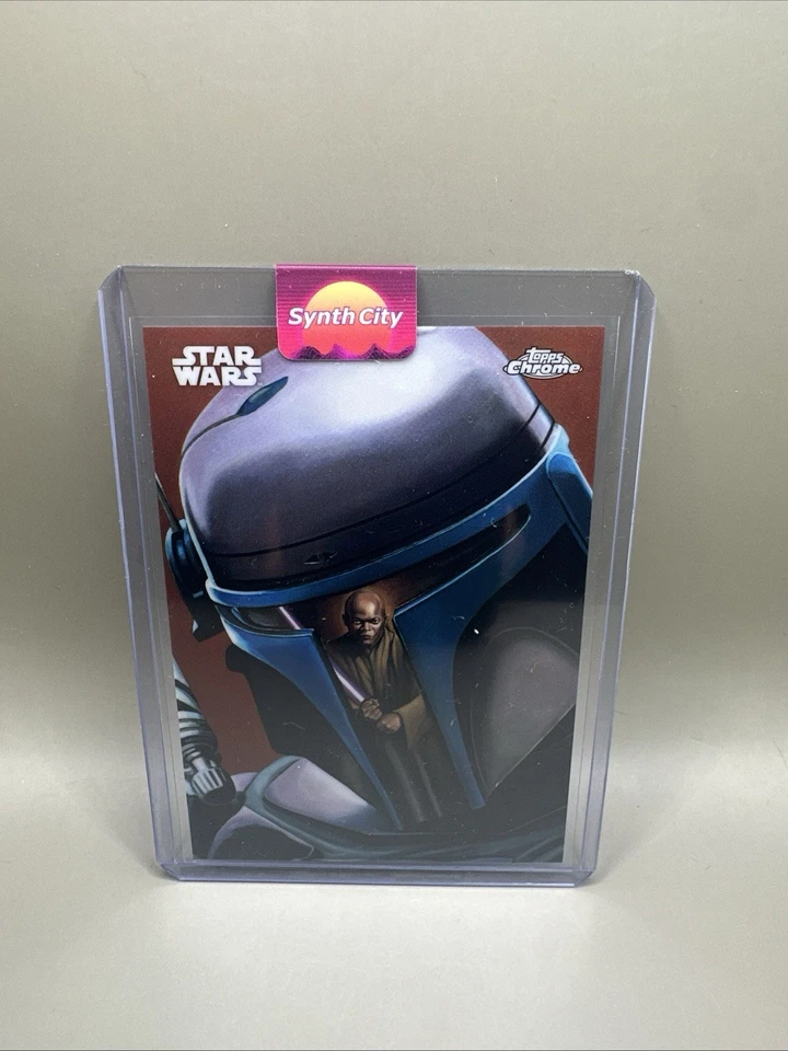 2025 Topps Star Wars Chrome Geonosis Reflections R-15 | Mace Windu, Jango Fett - Image 1 of 1