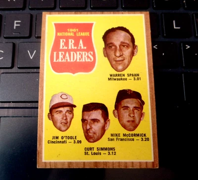 1962 Topps Baseball 56 Leaders Spahn color audaz/brillo desgaste ligero ¡precio bajo! Foto 1 de 3