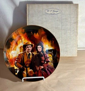 W.S. George Gone With The Wind Golden Anniversary "The Burning Of Atlanta" Plate - Picture 1 of 2
