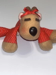Vtg 1986 Hallmark Rodney Reindeer and Friends Ramona in PJS 6” Plush - Picture 1 of 4