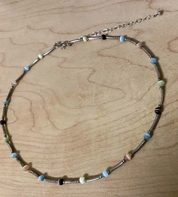 Vintage 14 KT White Gold Filled Choker Necklace - Image 1 of 4