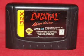 Brutal Above The Claw (Sega Genesis 32X, 1995) Authentic Game Cartridge