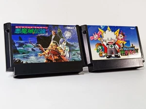 Famicom Akumajo Densetsu Castlevania 3 Kid Dracula NIntendo NES Tested Lot of 2 - Picture 1 of 18