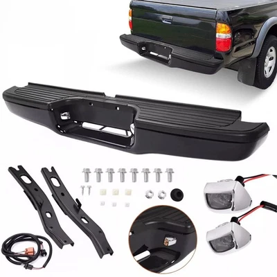 Para Toyota Tacoma 1995-2004 caminhão preto conjunto completo para-choque traseiro de aço - Imagem 1 de 4