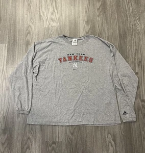 Vintage Y2K New York Yankees Langarm T-Shirt Herren 2XL Adidas Official Logo - Bild 1 von 8
