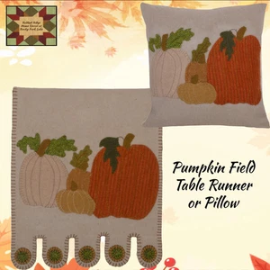 Pumpkin Fields Runner or Pillow - Picture 1 of 5