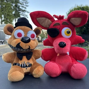 2016 Funko FNAF Plush Lot Foxy, Nightmare Freddy Five Nights Freddy's - Picture 1 of 10