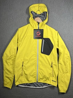 Mammut Ultimate Light Hoody Jacket Men's Sz Medium Windstopper Yellow Softshell - Image 1 of 4