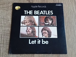 THE BEATLES - LET IT BE 7" 1970 INSERT JAPAN APPLE RECORDS EX - Picture 1 of 6