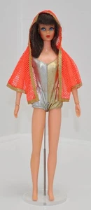 Vintage Dramatic Living Barbie Puppe brünett mit Original Badeanzug & Coverup 1969 - Bild 1 von 19