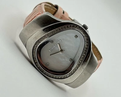 Reloj Lambretta Scooters Vintage Cuarzo Tono Plata Correa Rosa MoP #6.33 Foto 1 de 4
