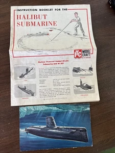 Instrucciones completas e imagen de caja para submarino ITC-HALIBUT MOTORIZADO #3660 1960 - Imagen 1 de 9