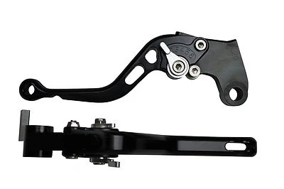 BLACK SILVER AERO SHORT MOTORCYCLE CLUTCH BRAKE LEVER for KAWASAKI ZR-7S 99-03 - Image 1 of 4