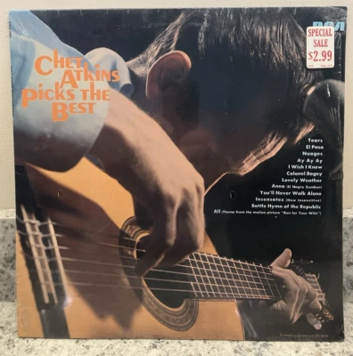 Chet Atkins – Picks The Best ; 1975 LP FACTORY SEALED - Image 1 of 3
