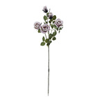 Künstlicher Rosenzweig Deko-Rosenzweig Kunstblume Kunstpflanze 73 cm mauve