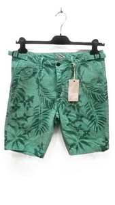 SCOTCH&SODA sz M/L? SUIT SHORTS PALMS PATTERN CAPRI CROPPED ABOVE KNEE MINT NEW - Picture 1 of 6