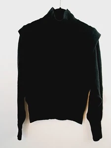 Nuevo con etiquetas Suéter Prólogo Negro Cuello Simulado Talla XS Clásico Largo Corto - Imagen 1 de 6