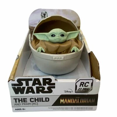 Disney Star Wars The Child Mandalorian Baby Yoda Pram RC 27 MHz with Remote  NEW - Image 1 of 4