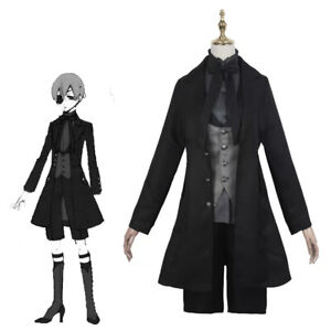 Black Butler Ciel Phantomhive Uniform Men's Clothing Smile Anime Cosplay Costume