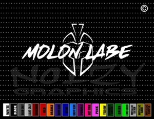 24" Molon Labe #12 2nd Amendment NRA Spartan Gun Car Decal Window Vinyl Sticker - Picture 1 of 1